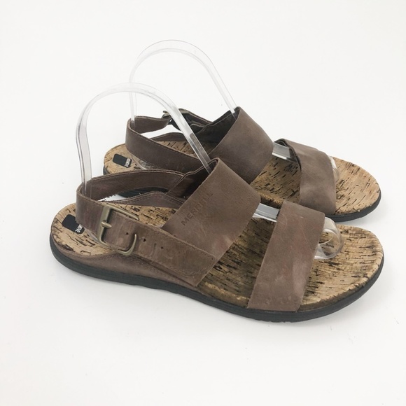 merrell cork sandals